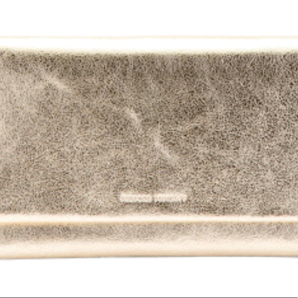 Rebecca Minkoff Leather Metallic Clutch and Wallet
